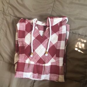 Flannel sweatshirt